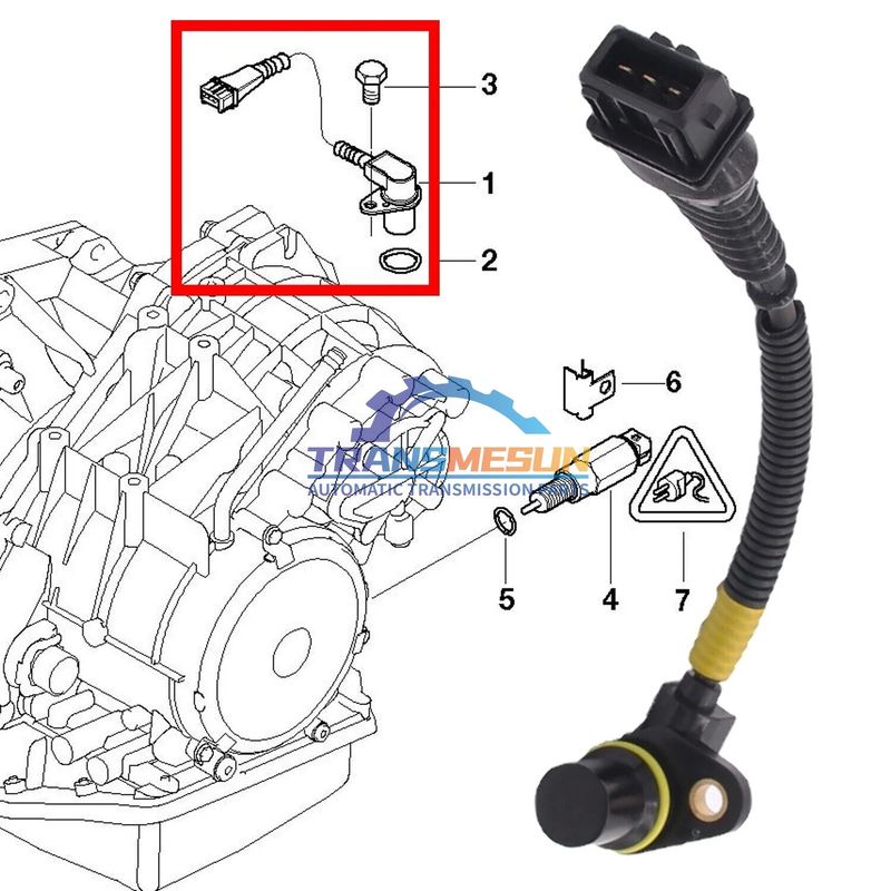 ミニクーパー R50 R52 1.6L GACVT16Z用のトランスミッション速度センサー 24357518732